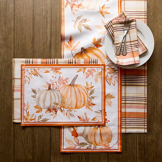 Linden Street Terra Harvest Pumpkin 4-pc. Placemat